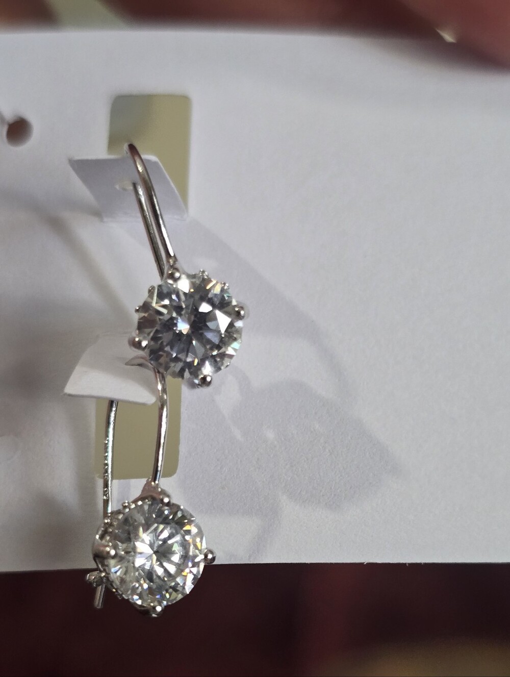Vanna K Earrings 925 Cz Drop - Picture 2 of 8